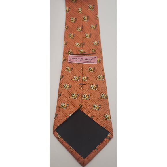 Vineyard Vines Pheasant Bird Long Silk Neck‎ Tie 59" Martha's Vineyard - Picture 3 of 6